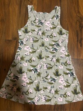 Grayson Threads Girls’ Sleeveless Floral Dress - Grey S